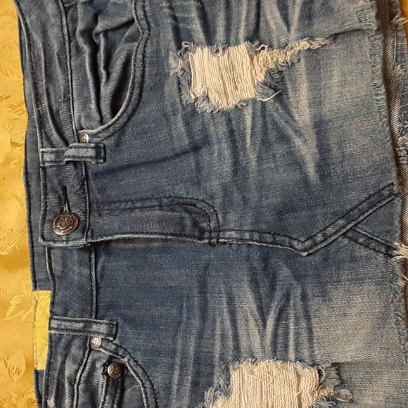 MACHINE NOUVELLE MODE SKIRT STRETCH 97% COTTON 3% SPANDEX Size 26 WOMENS Blue - Picture 5 of 9